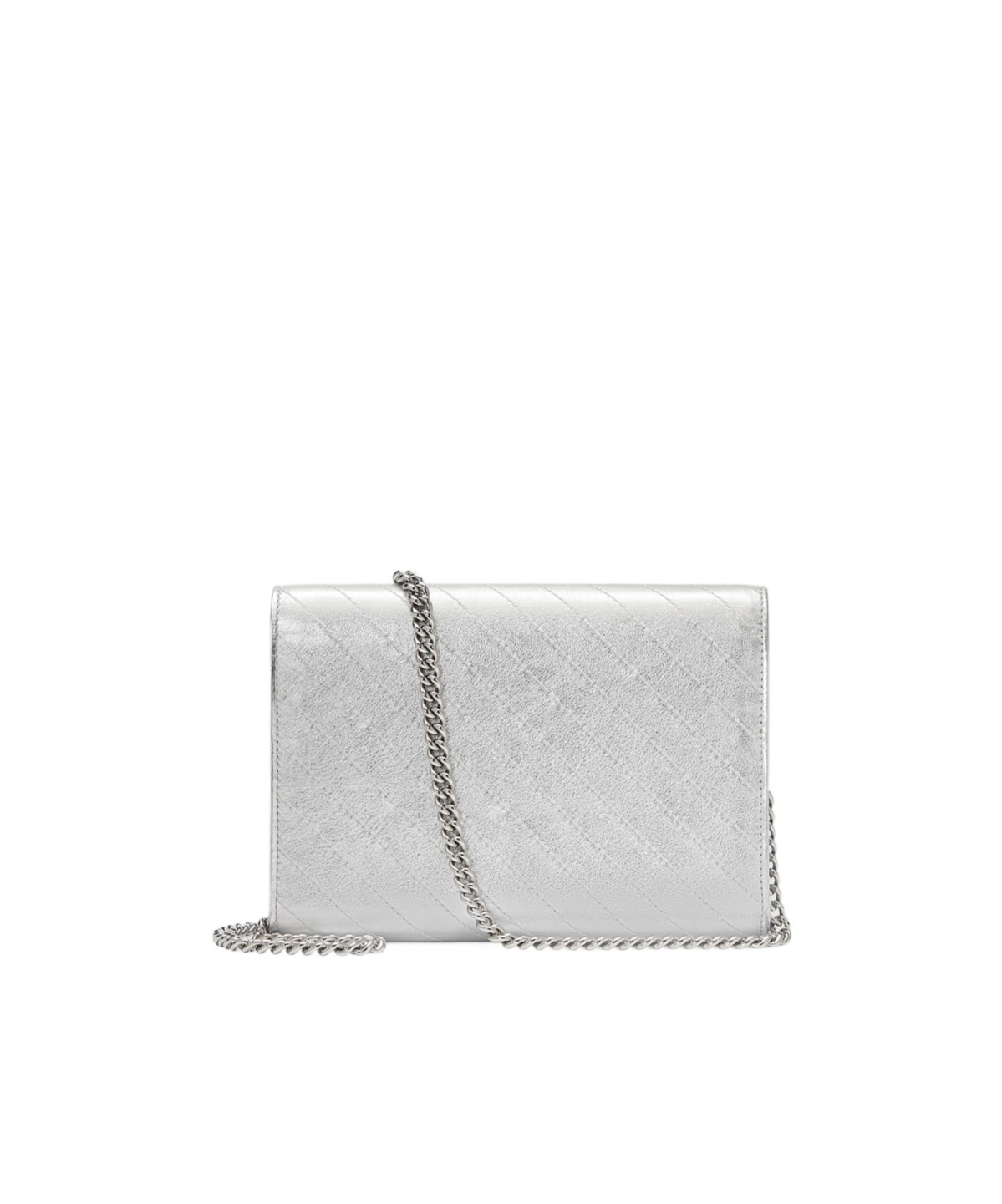 Gucci Blondie Metallic Crossbody Bag In White