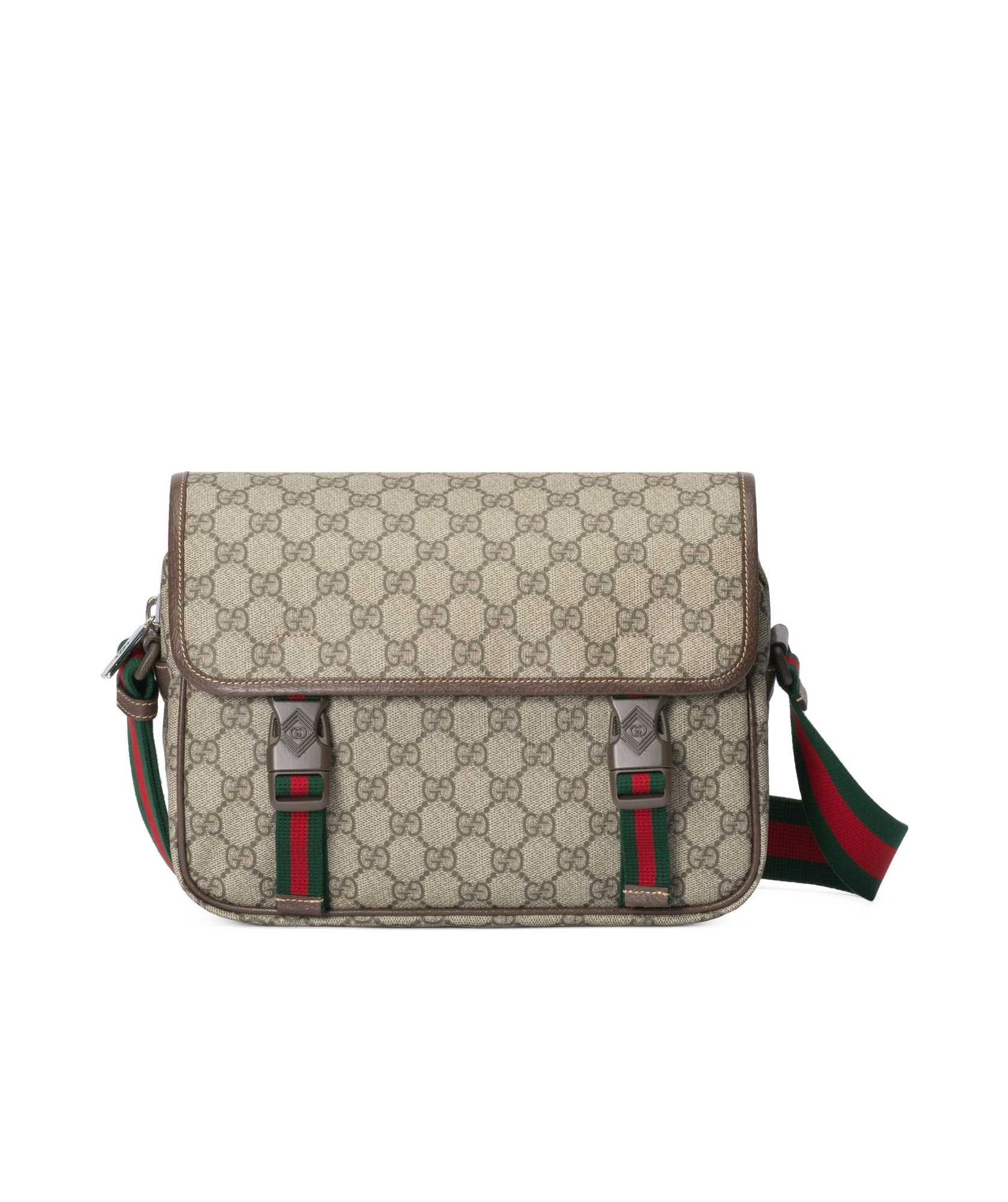 Gucci Neutral Gg Canvas Cross Body Bag In Nude