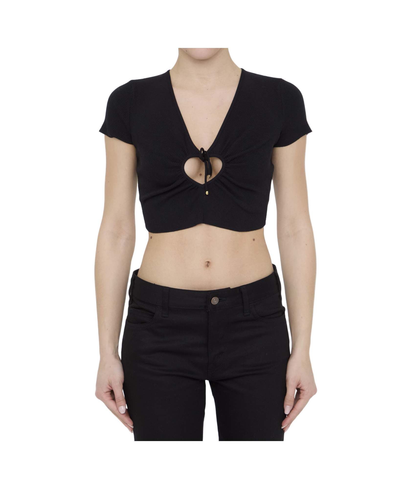 Celine Short T-shirt In Black