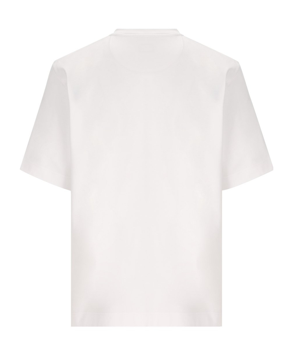 Fendi Logo-embroidered T-shirt In White