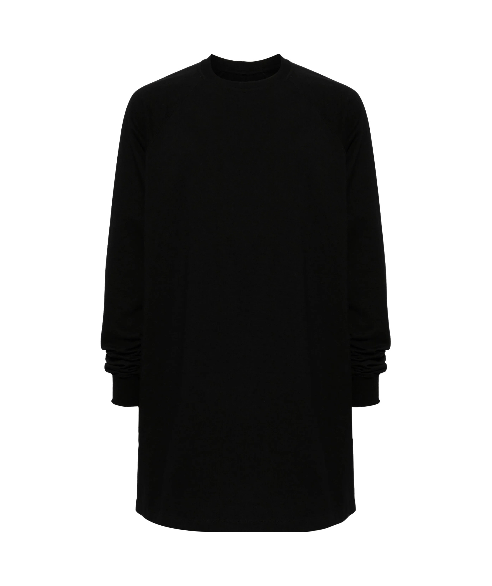 Rick Owens Long-sleeve Cotton Sweatshirt In Black