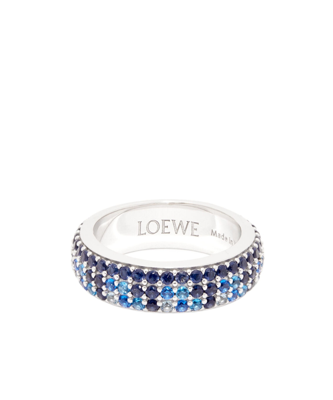 Loewe Dünner Ring Aus Sterlingsilber Mit Kristall-pavé Grösse:13 Für Frau In Purple