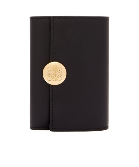 Loewe Small Pebble Wallet In Black