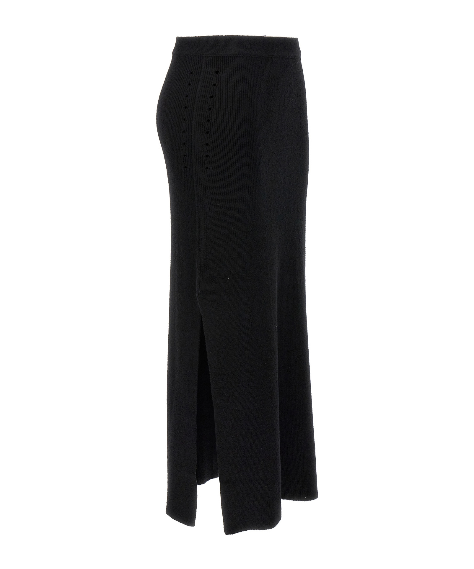 Shop Loulou Studio Aalis Knitted Midi Skirt In Black
