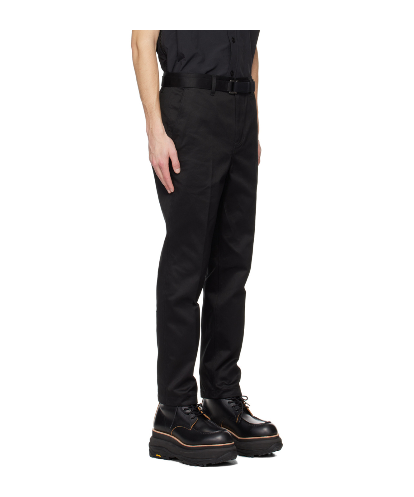 Sacai Four-pocket Casual Pants In Black