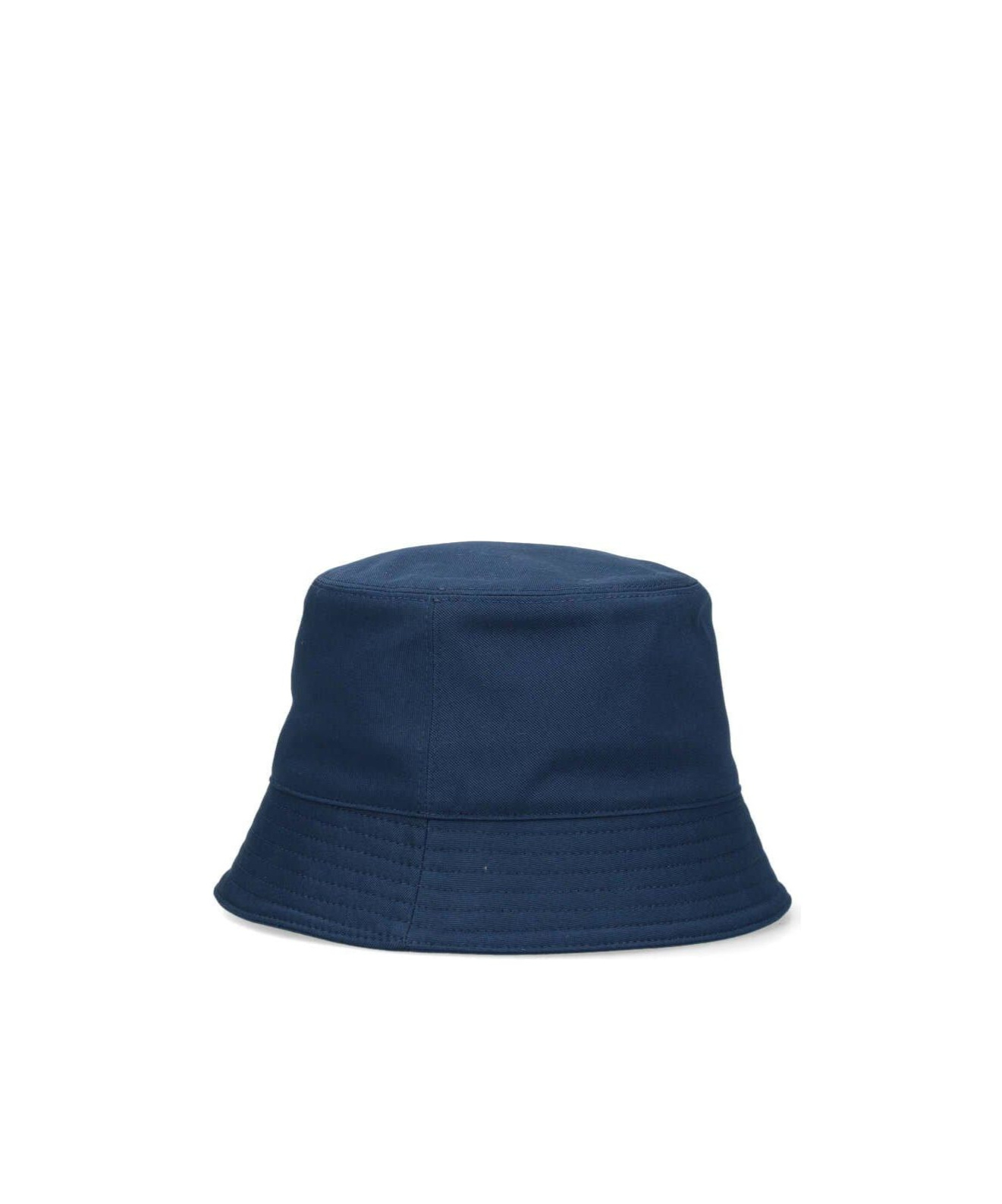 Marni Logo Embroidered Twill Bucket Hat In Blue