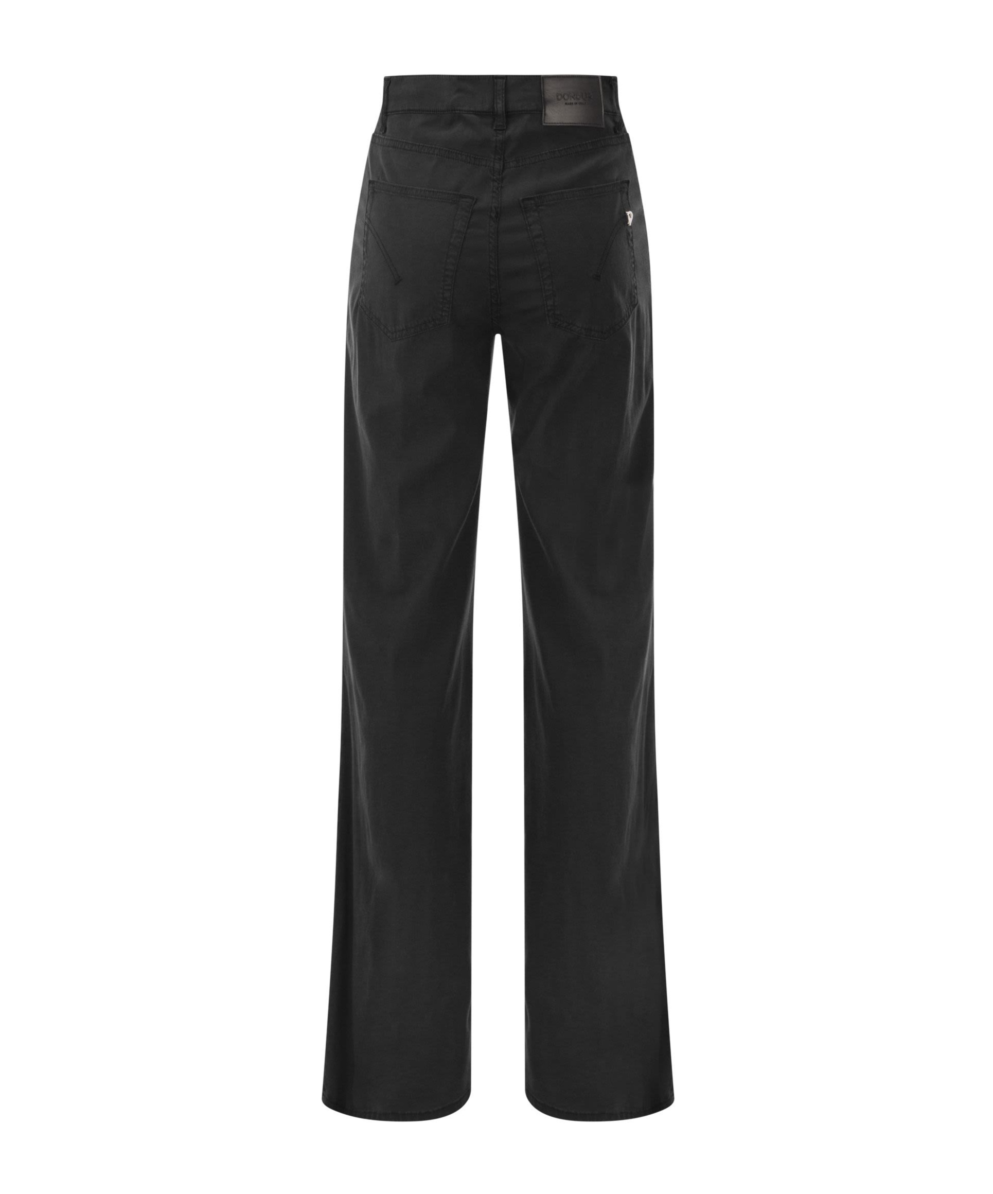 Dondup Amber - Wide-leg Jeans In Black