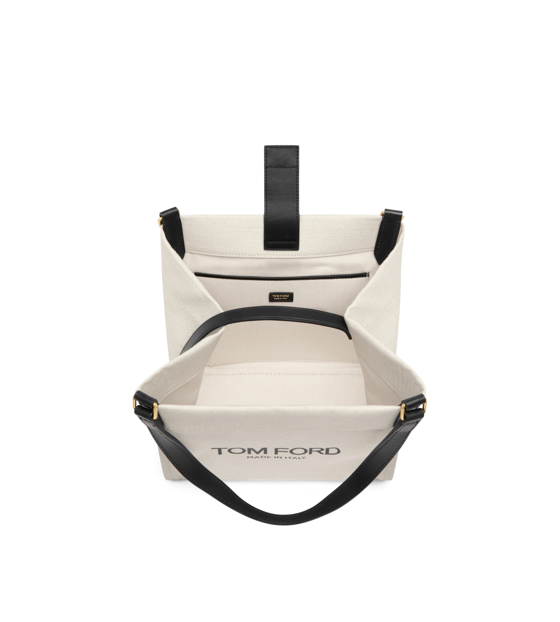 TOM FORD MEDIUM AMALFI CANVAS TOTE BAG