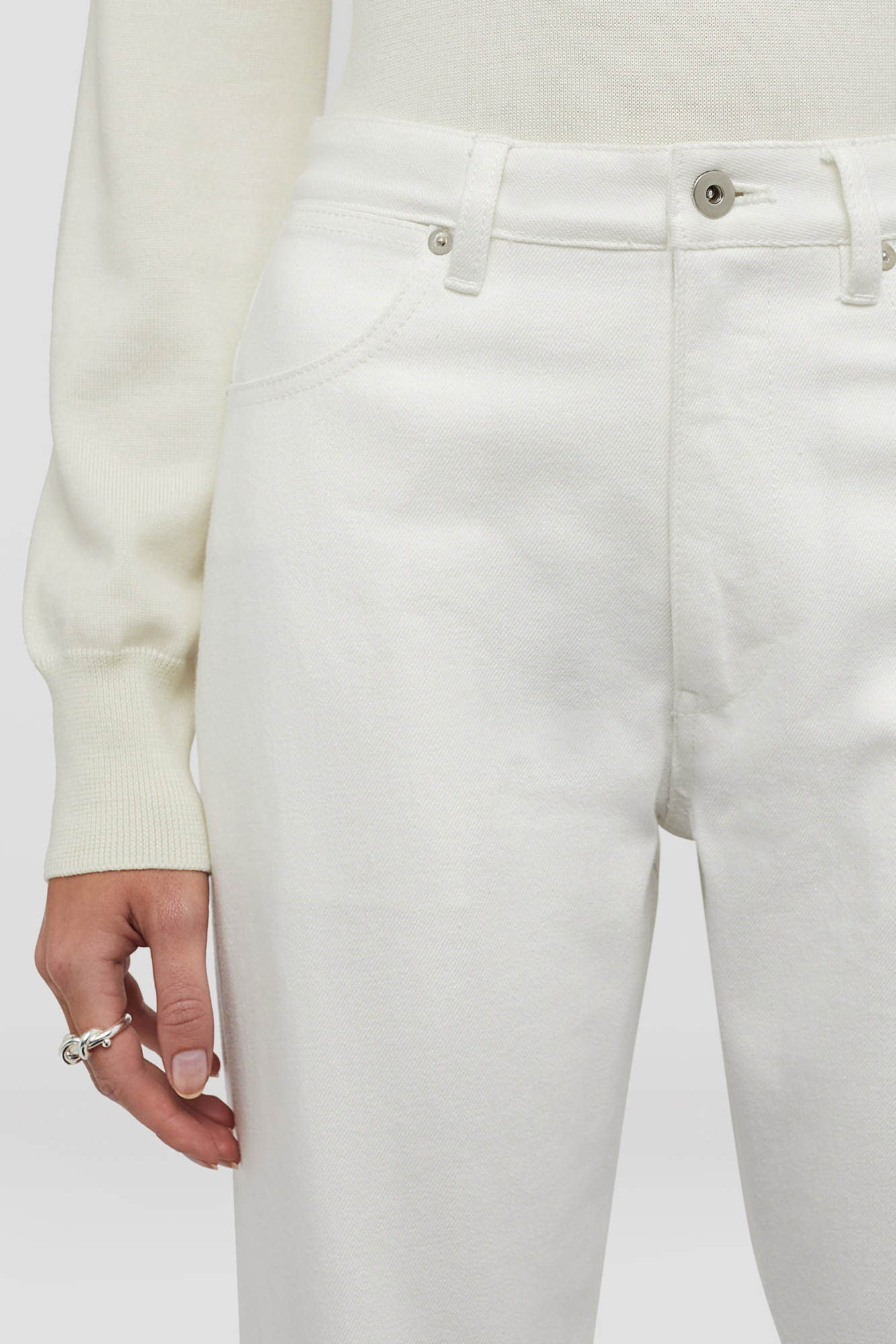 Jil Sander Jeans In White