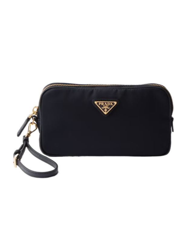 Prada Re-edition 1978 Zipper Clutch In Blue