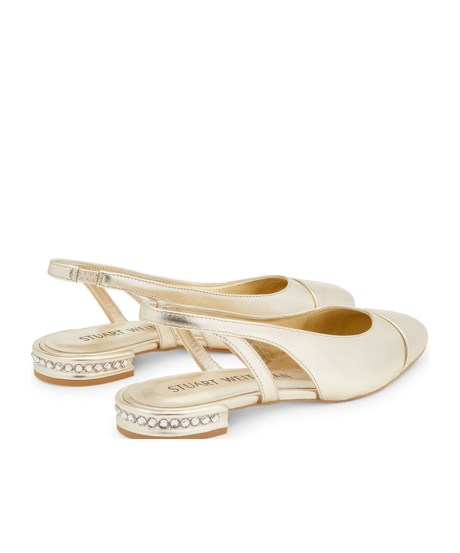STUART WEITZMAN OPEN-HEELED FLATS