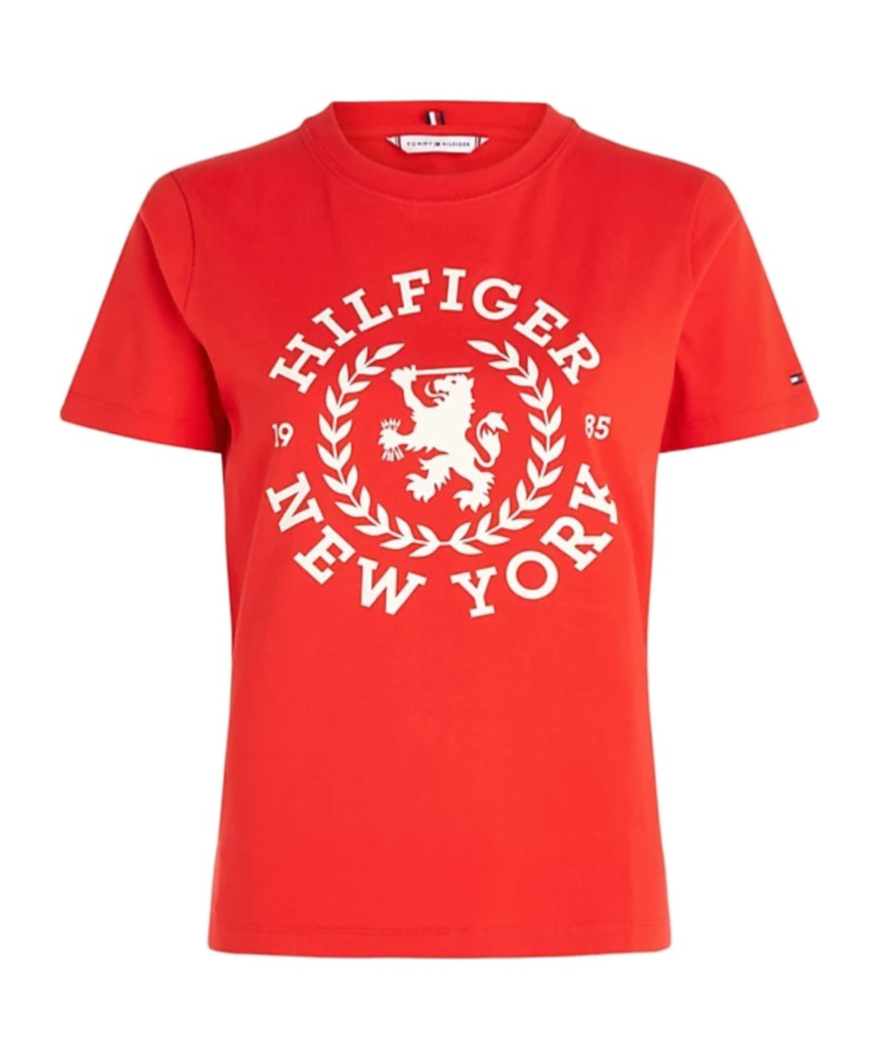 Tommy Hilfiger Short-sleeved T-shirt In Red