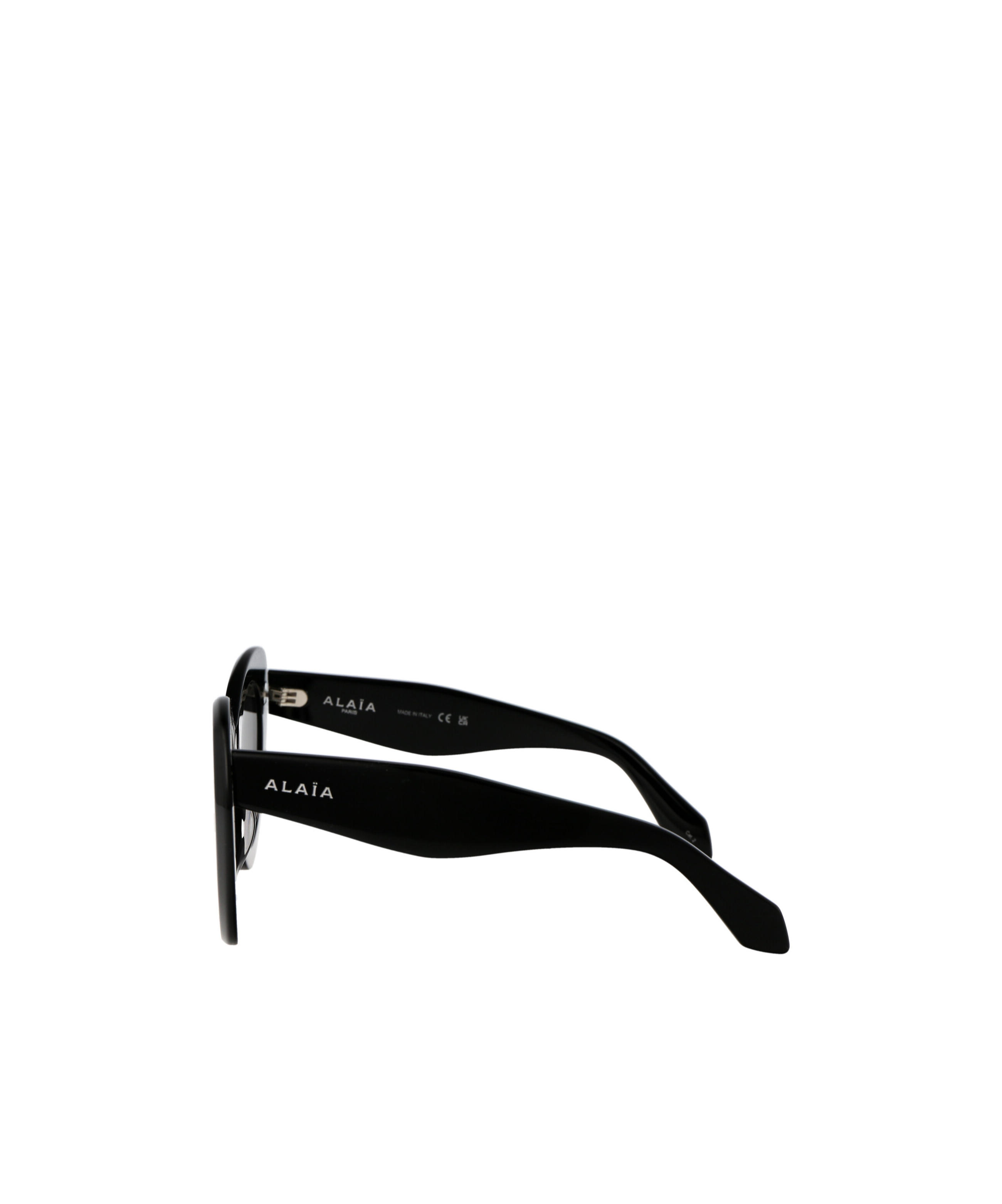 Alaïa Round-frame Sunglasses In Black
