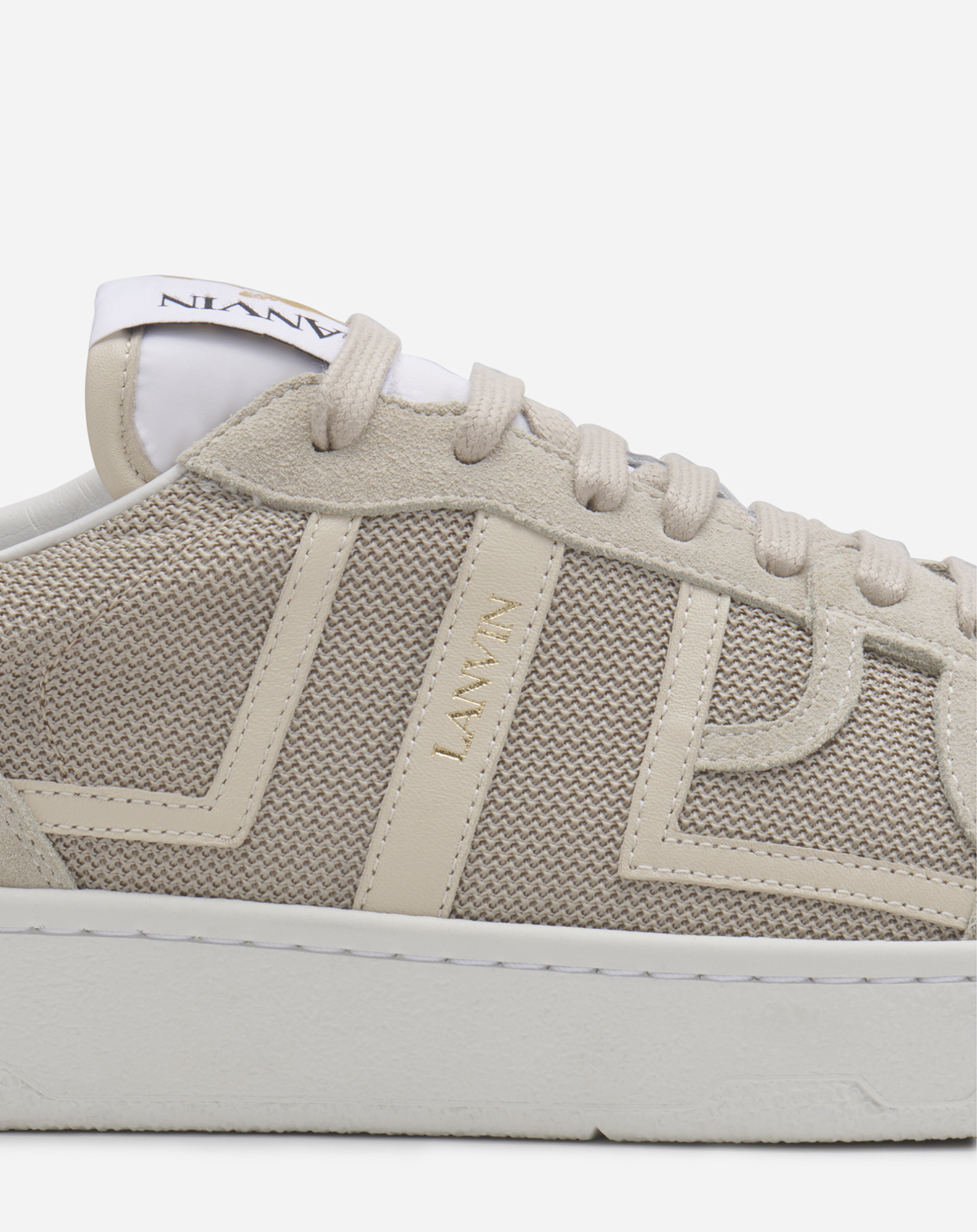 Lanvin Sneakers Beige In Gray