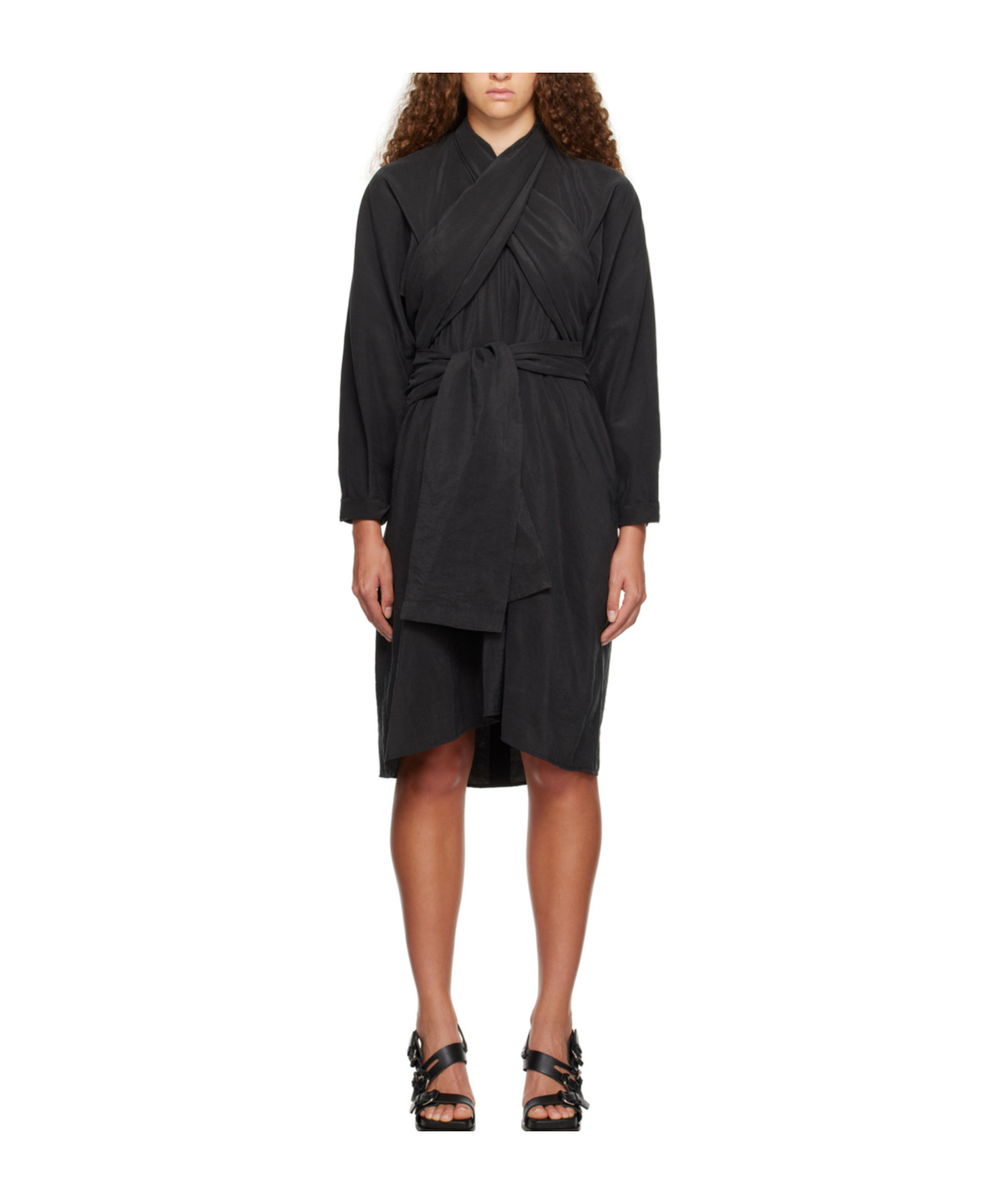 LEMAIRE A DRESS WRAPPED IN KNOTS AND ORNAMENTS 