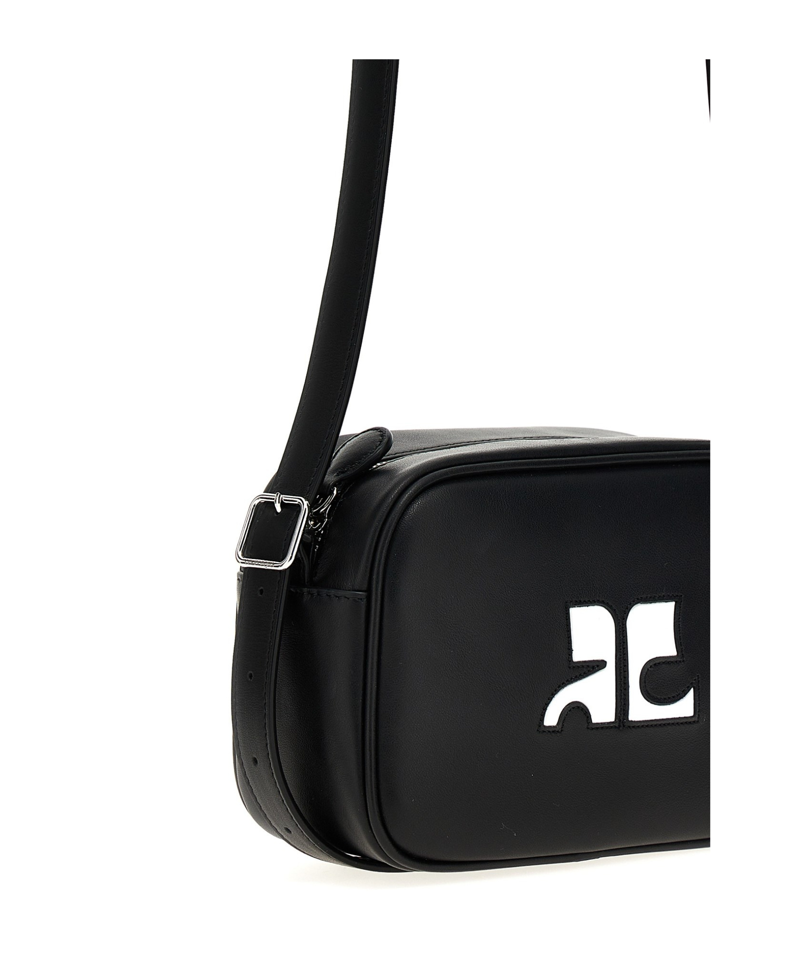 Courrèges Reedition Zipped Camera Bag In Black