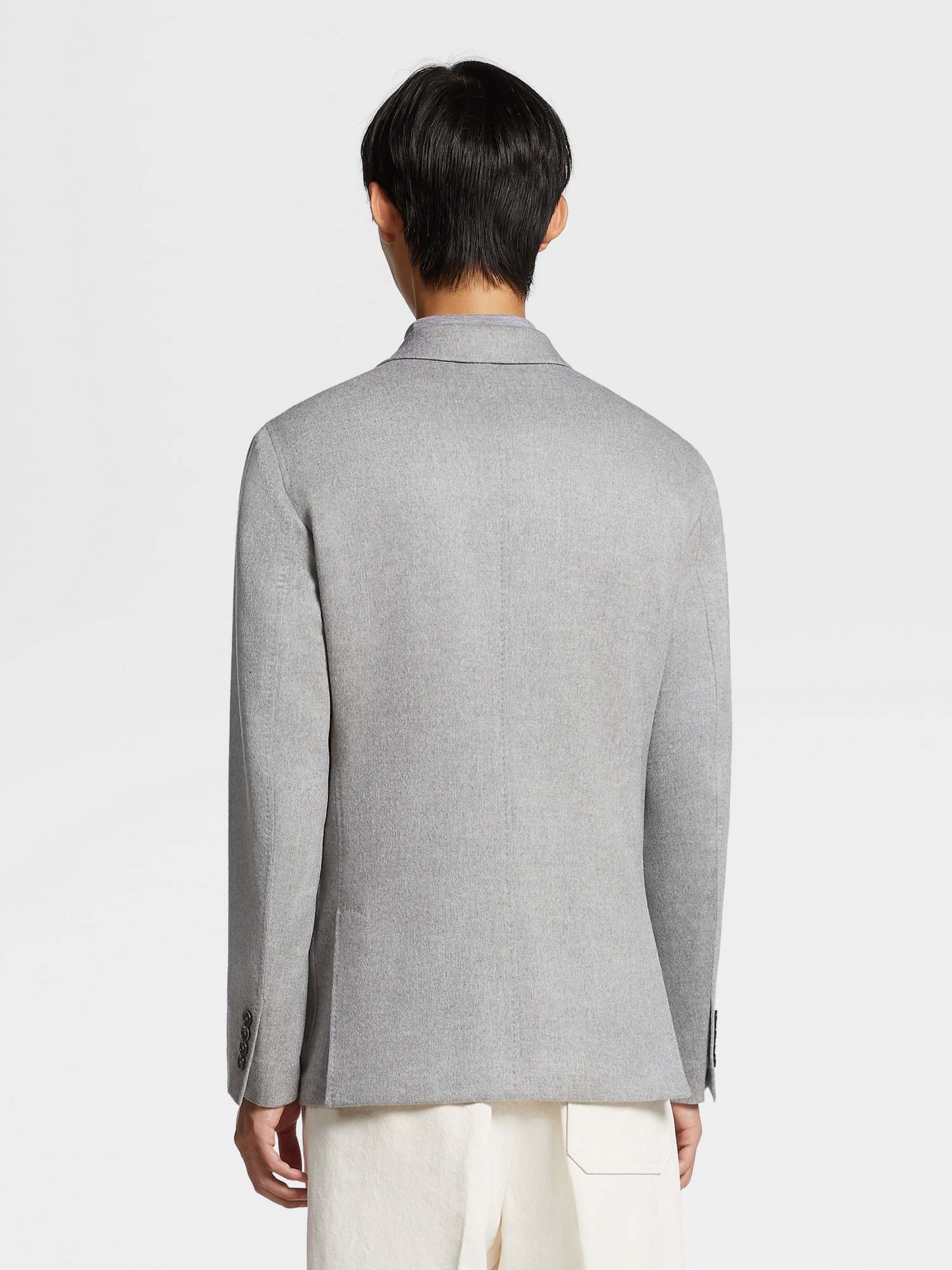 Zegna Oasi Cashmere Suit Jacket In Gray