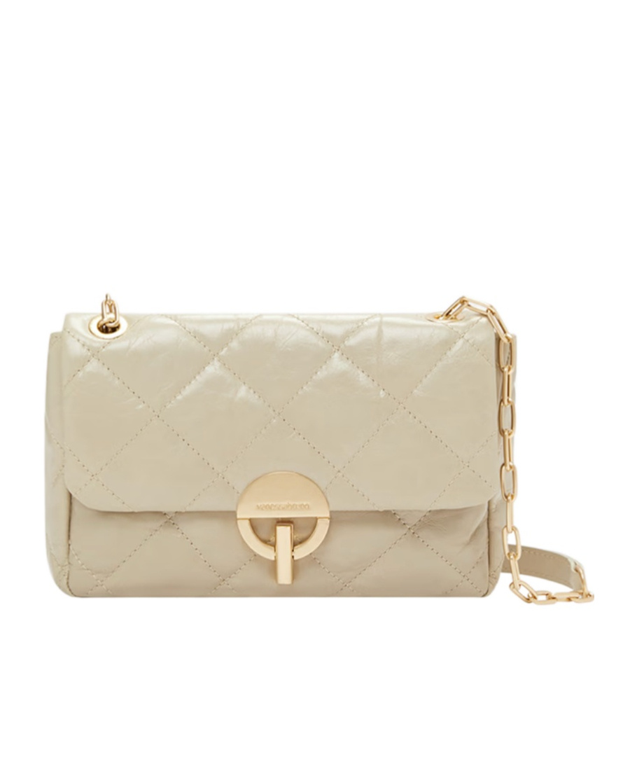 Vanessa Bruno Flip Shoulder Bag In Nude