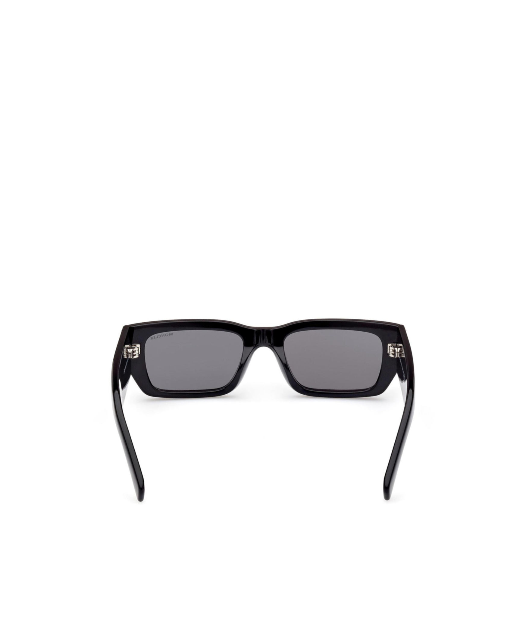 Shop Moncler X Palm Angels Square-frame Sunglasses In Gray