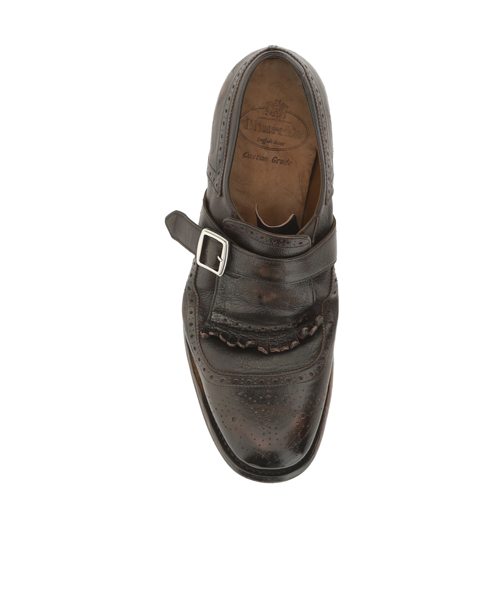 Church's Buckle Detailed Round Toe Loafers In Black