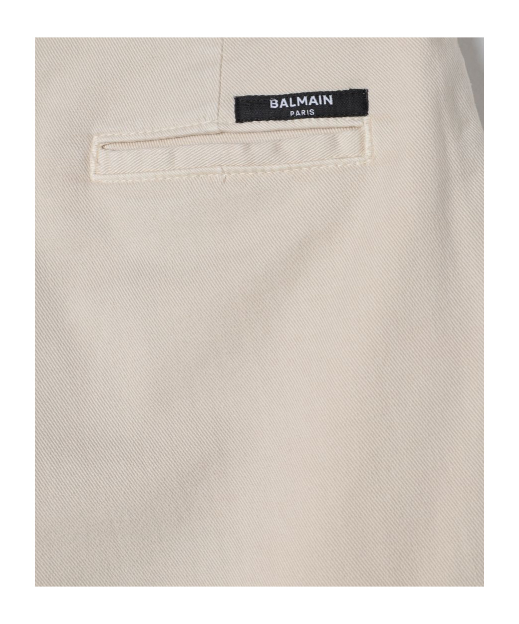 Balmain Pleated Twill Tailored Shorts In Nude