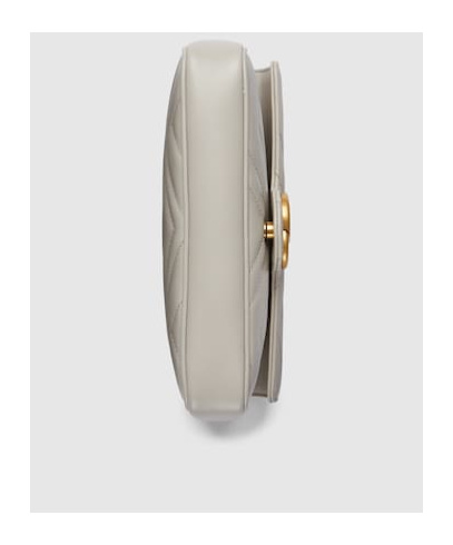 Gucci Gg Marmont Press Button Mini-bag In Nude