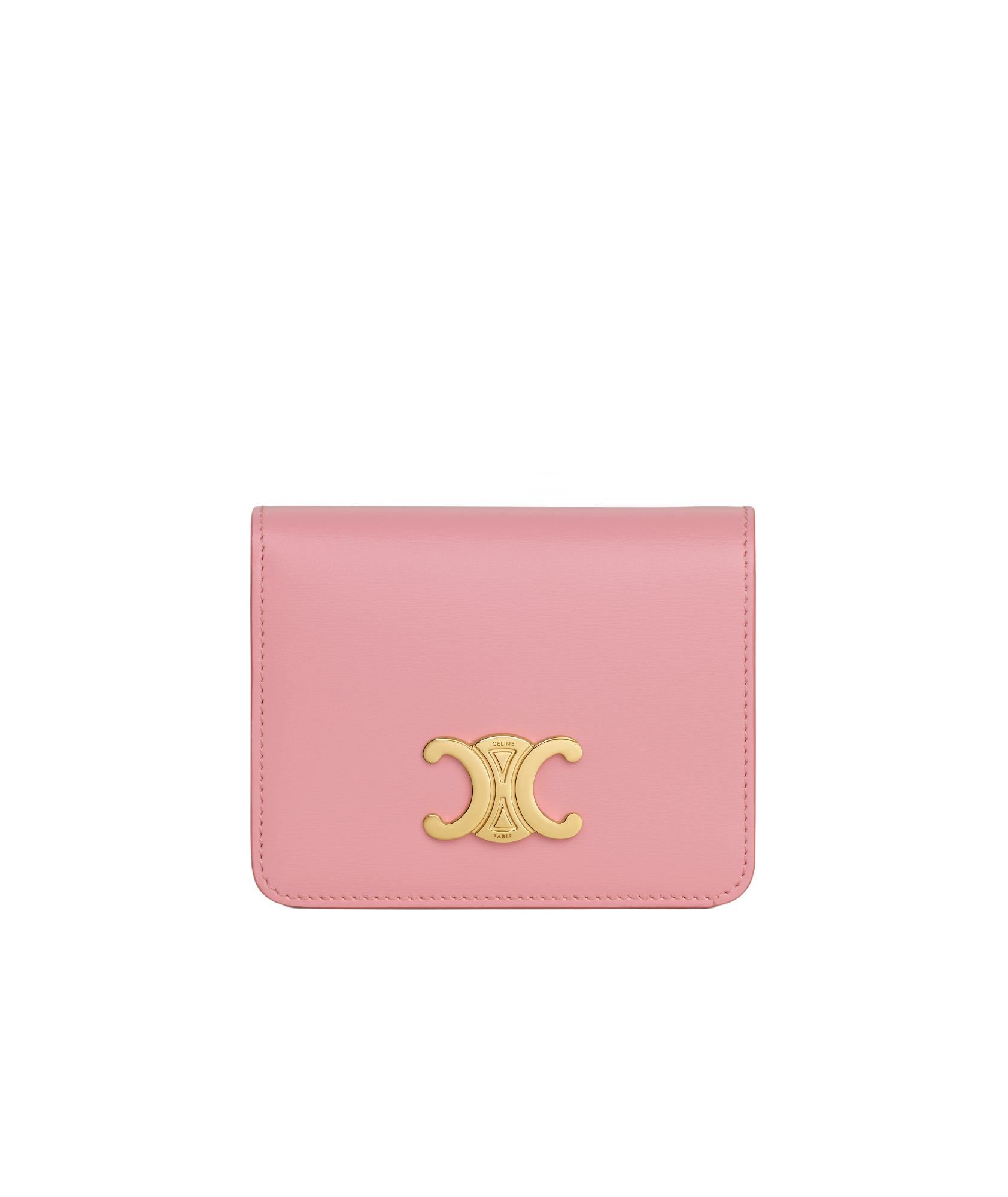 Celine Button The Wallet With The Logo In Pink
