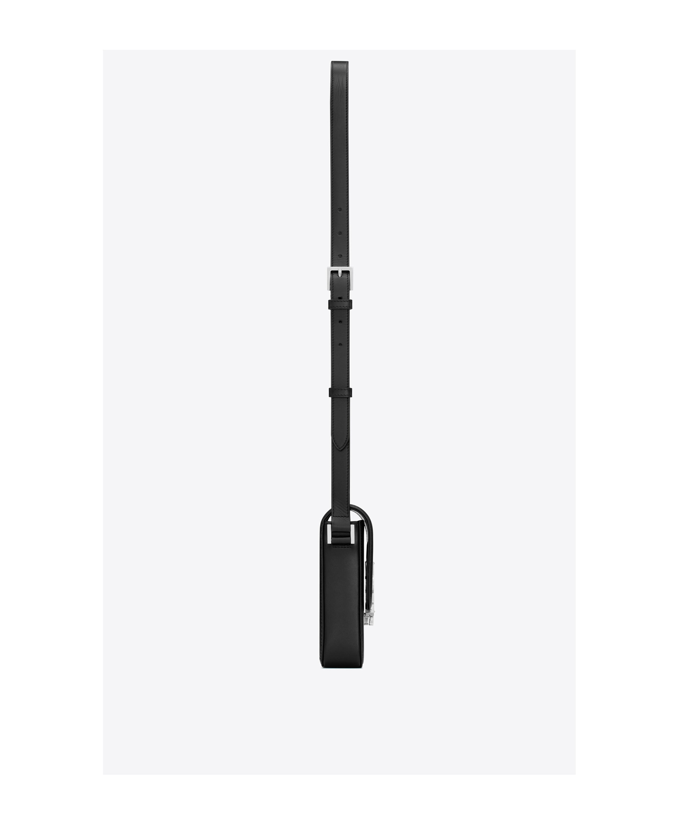 Saint Laurent Logo-plaque Phone Case In Black