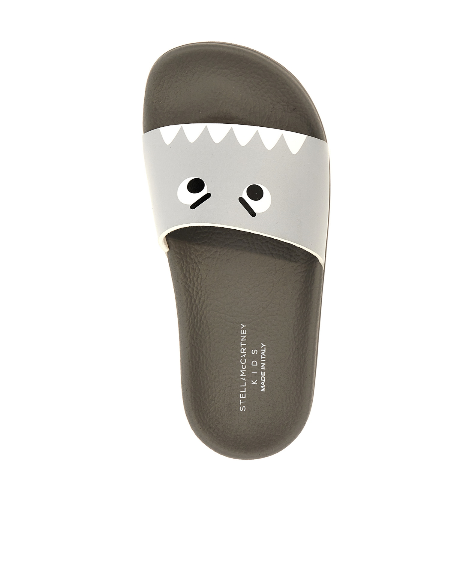 Stella Mccartney Gray Slippers For Boy With Shark In Gray
