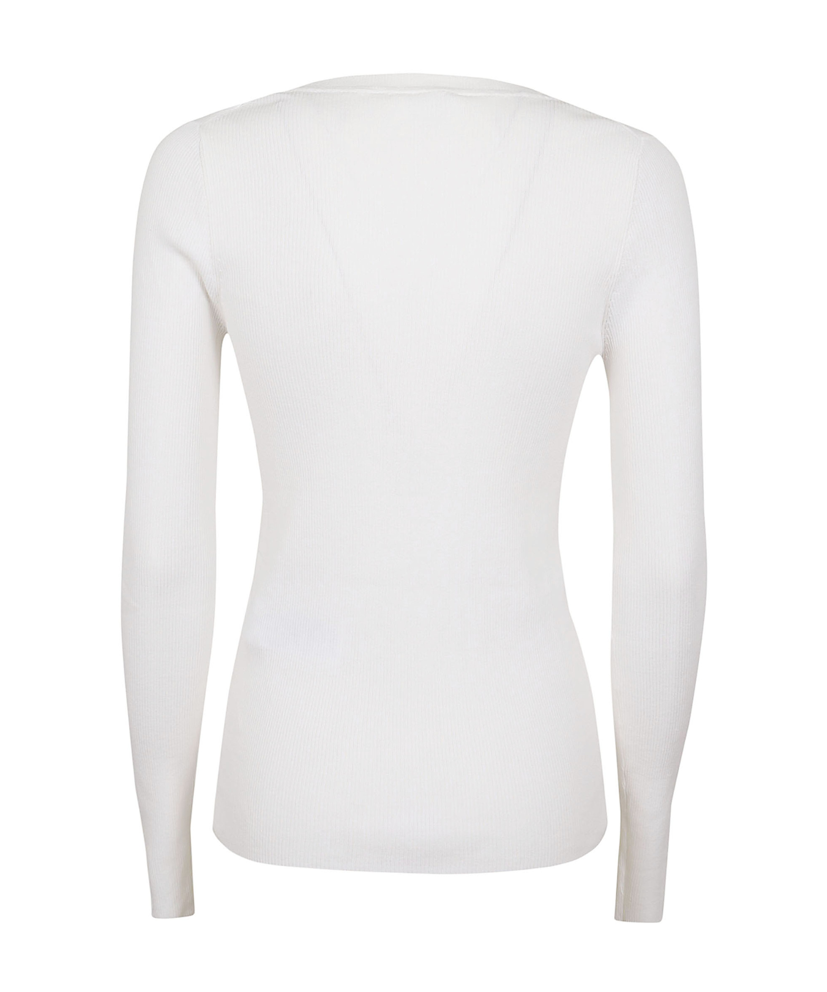 P.a.r.o.s.h Long-sleeved V-neck Knitted Cardigan In White