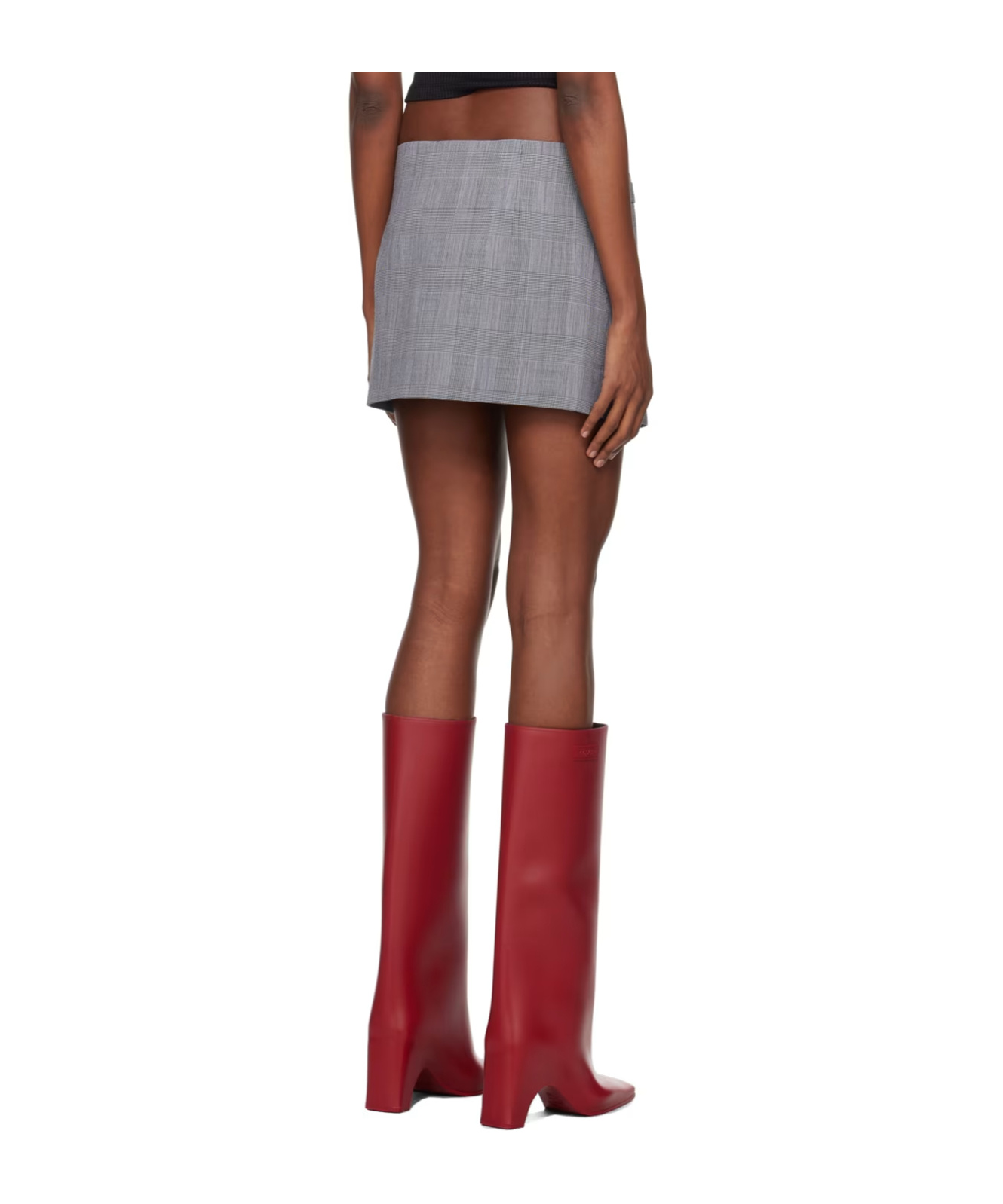 Coperni Gray Tailored Miniskirt In Gray