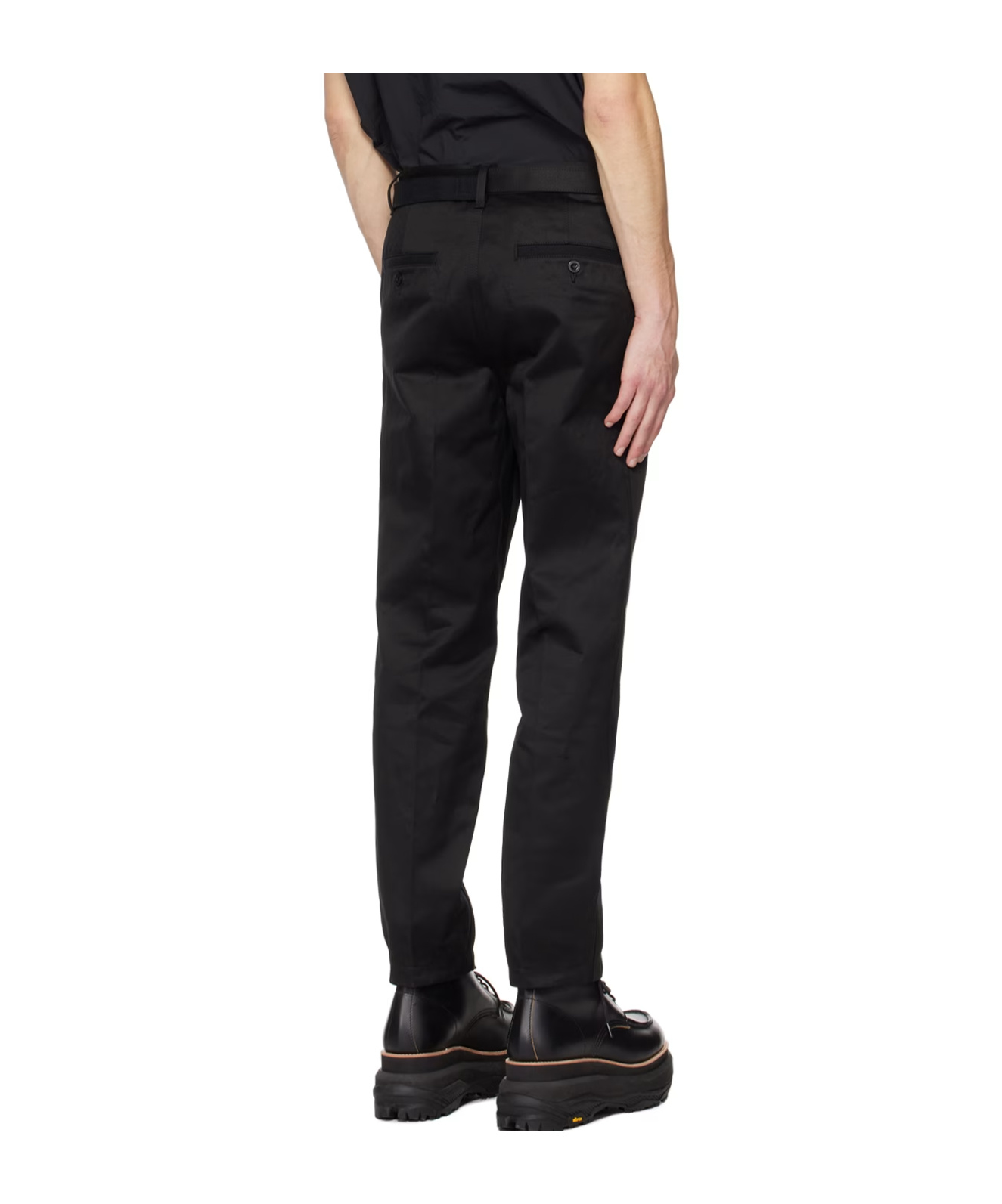 Sacai Four-pocket Casual Pants In Black