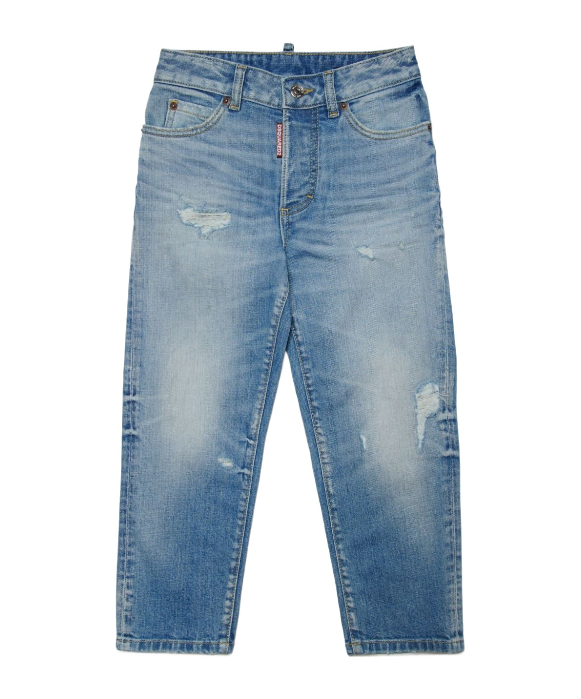 Dsquared2 Cotton Denim L.a Jeans In Blue