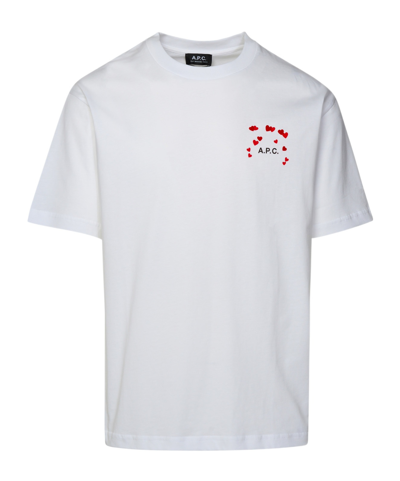 Apc A.p.c. Logo Printed Crewneck T In White