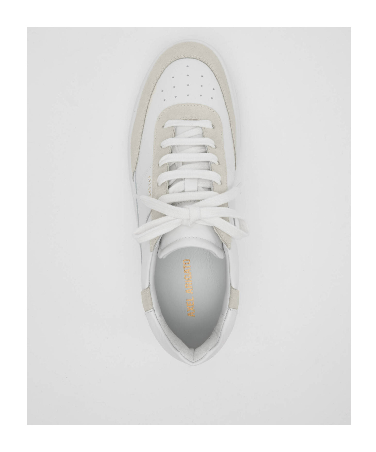 Axel Arigato Mens Cream Comb Orbit Chunky-sole Leather Low-top Trainers Eur 45 / 11 Uk In White