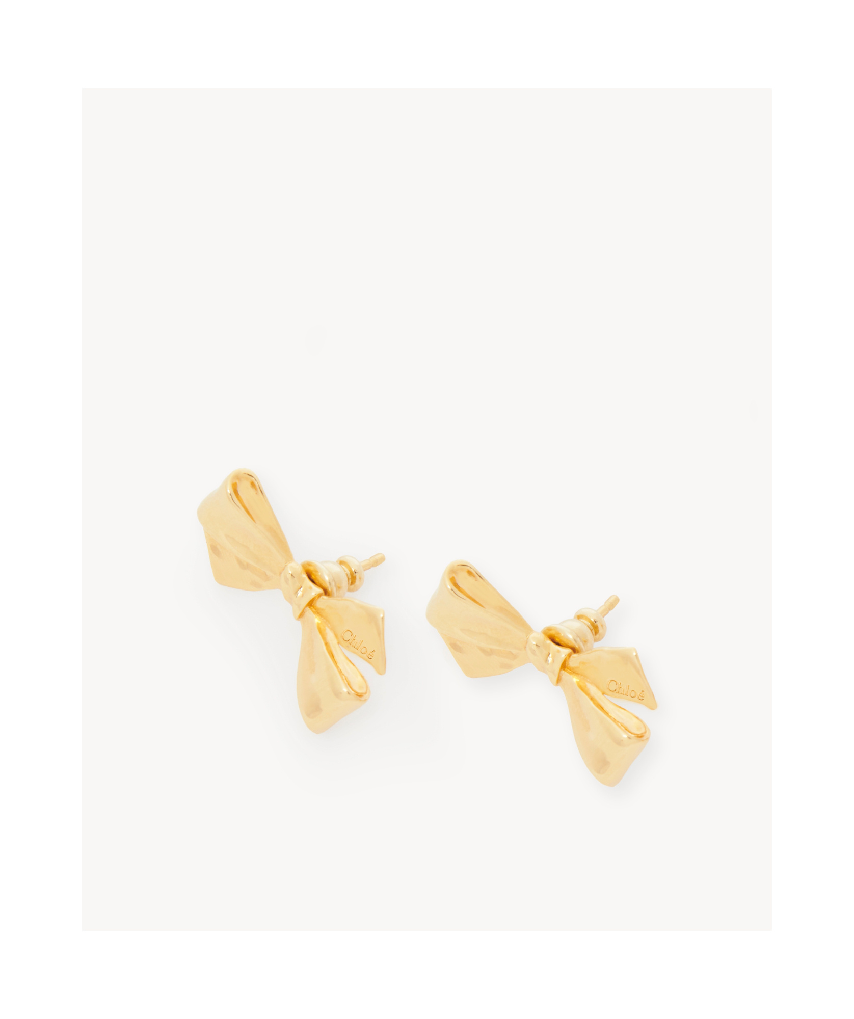 Chloé Lacey Stud Earrings In Yellow