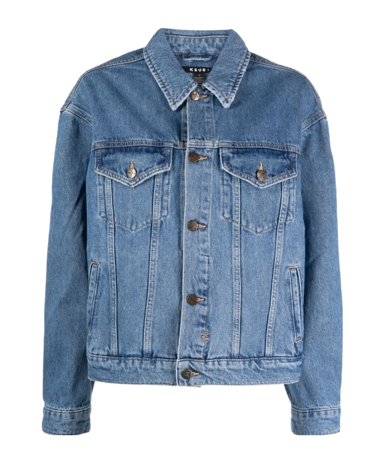 Ksubi Heritage Denim Trucker Jacket In Blue