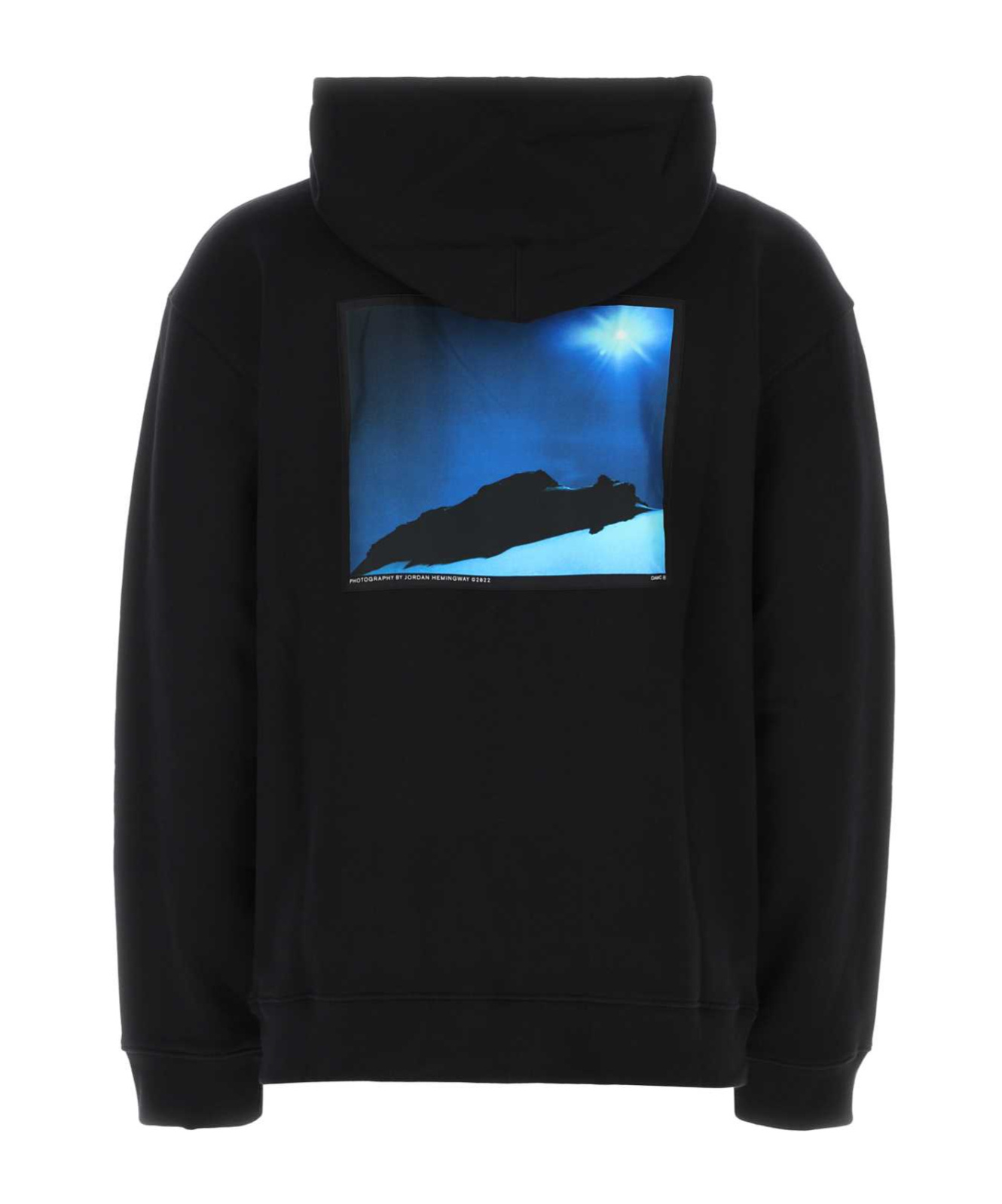 Oamc Logo-print Drawstring Hoodie In Black