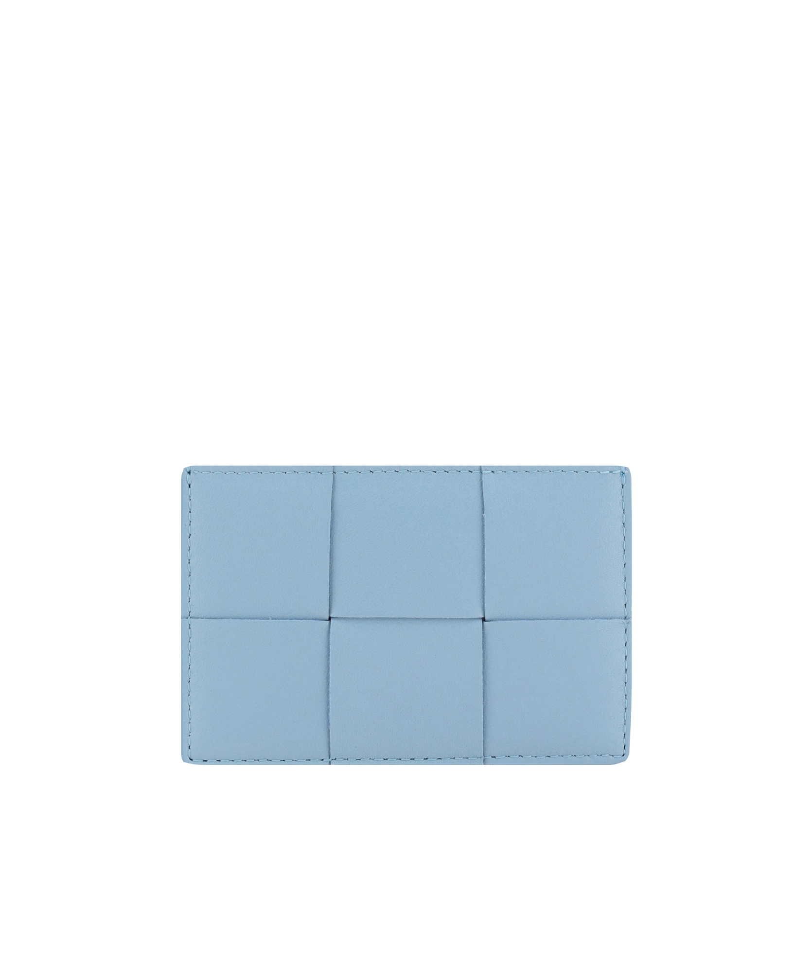 Shop Bottega Veneta Cassette Credit Card Case In Blue