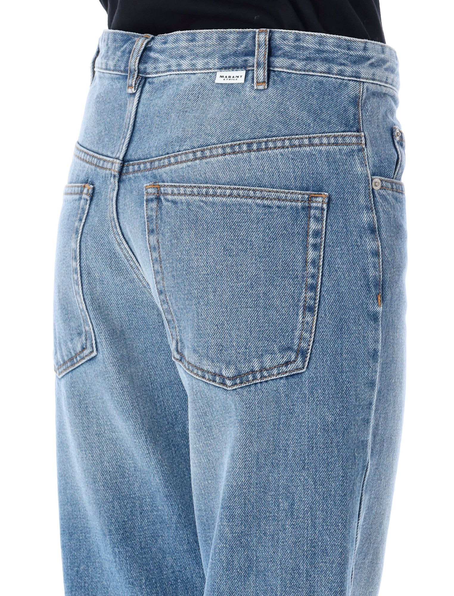 ISABEL MARANT ÉTOILE BELDEN CROPPED DENIM JEANS