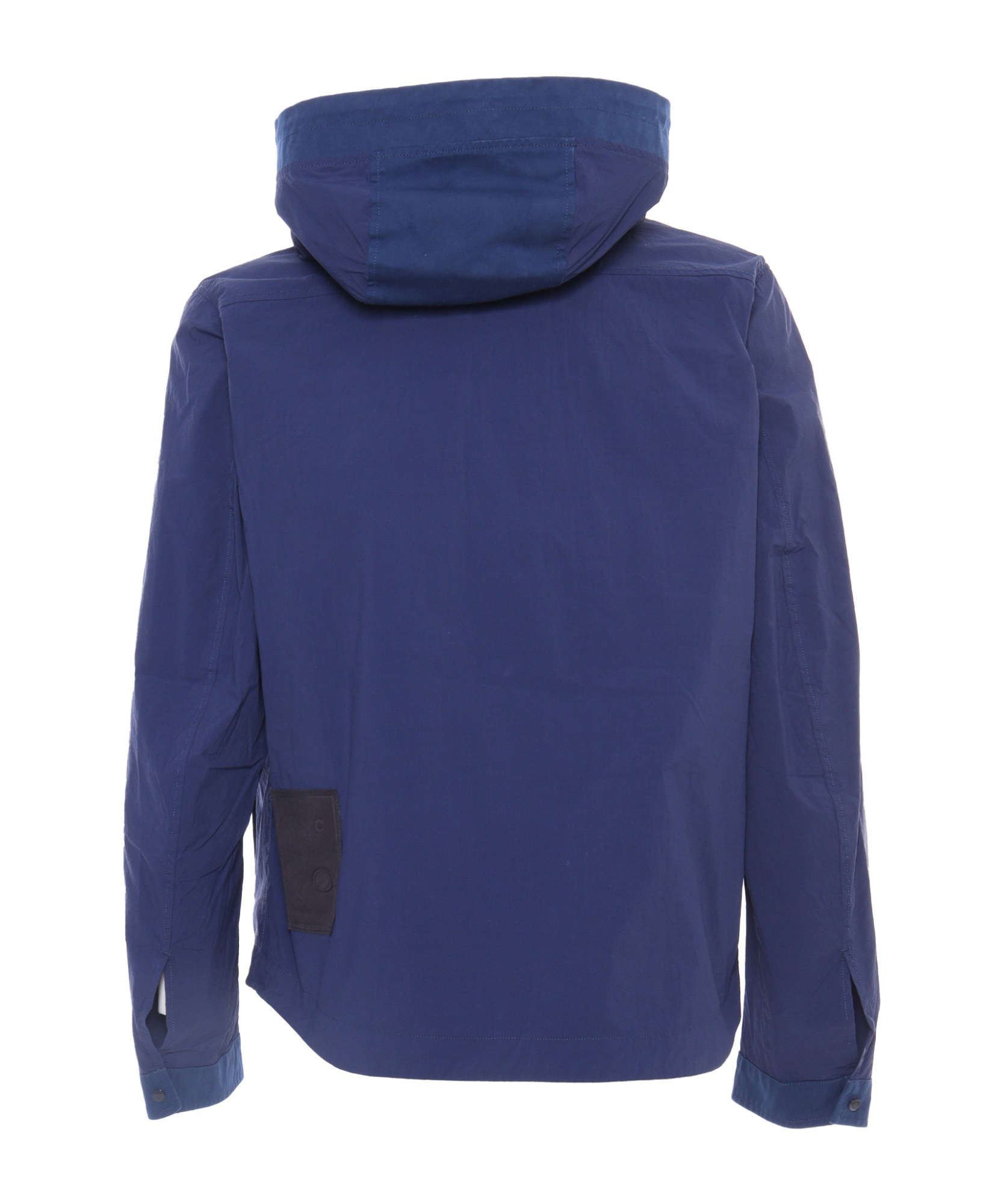 Ten C Blue Jacket With Hoodie In Blue