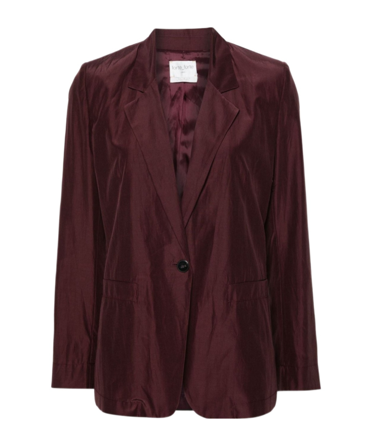 Forte Forte Single-breasted Blazer In Black