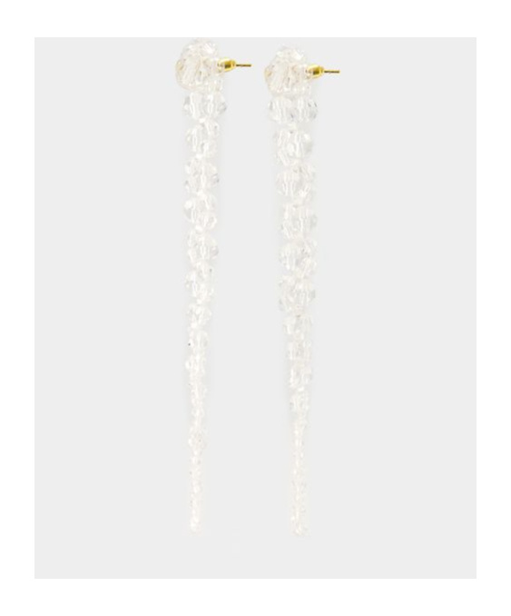Simone Rocha Water Drop Earrings In White