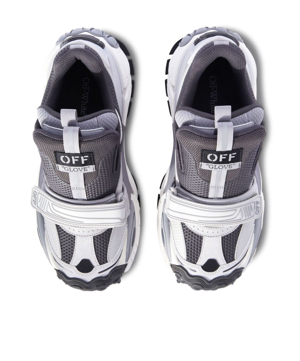 Off-white Glove Colour-block Panelled Sneakers In White