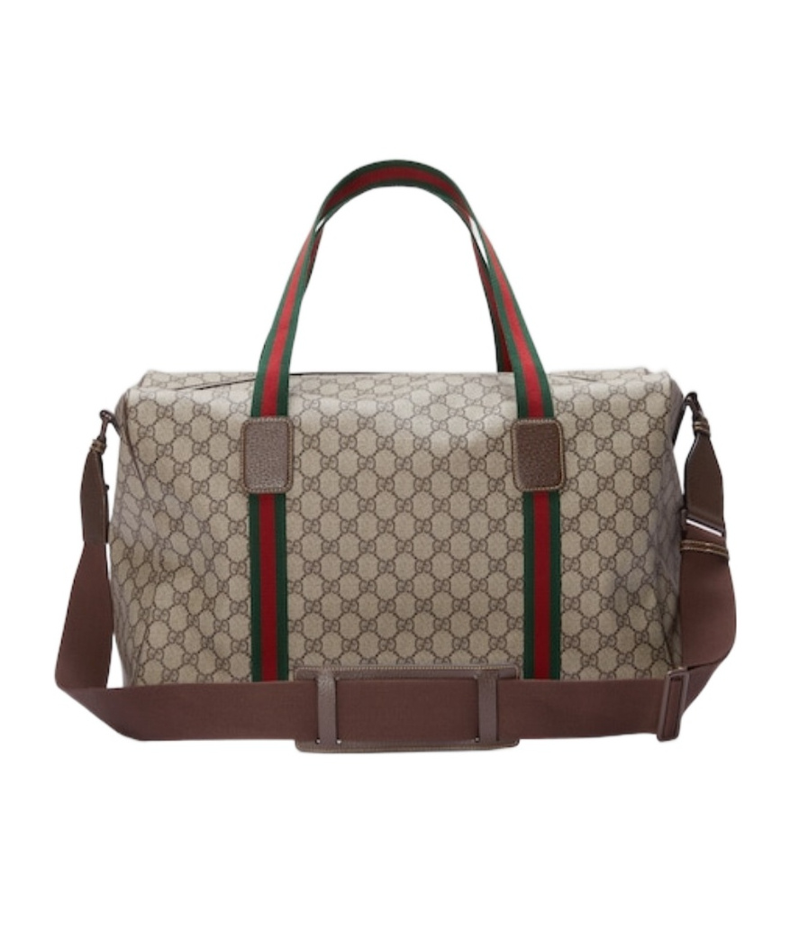 Gucci Logo Duffle Bag In Green