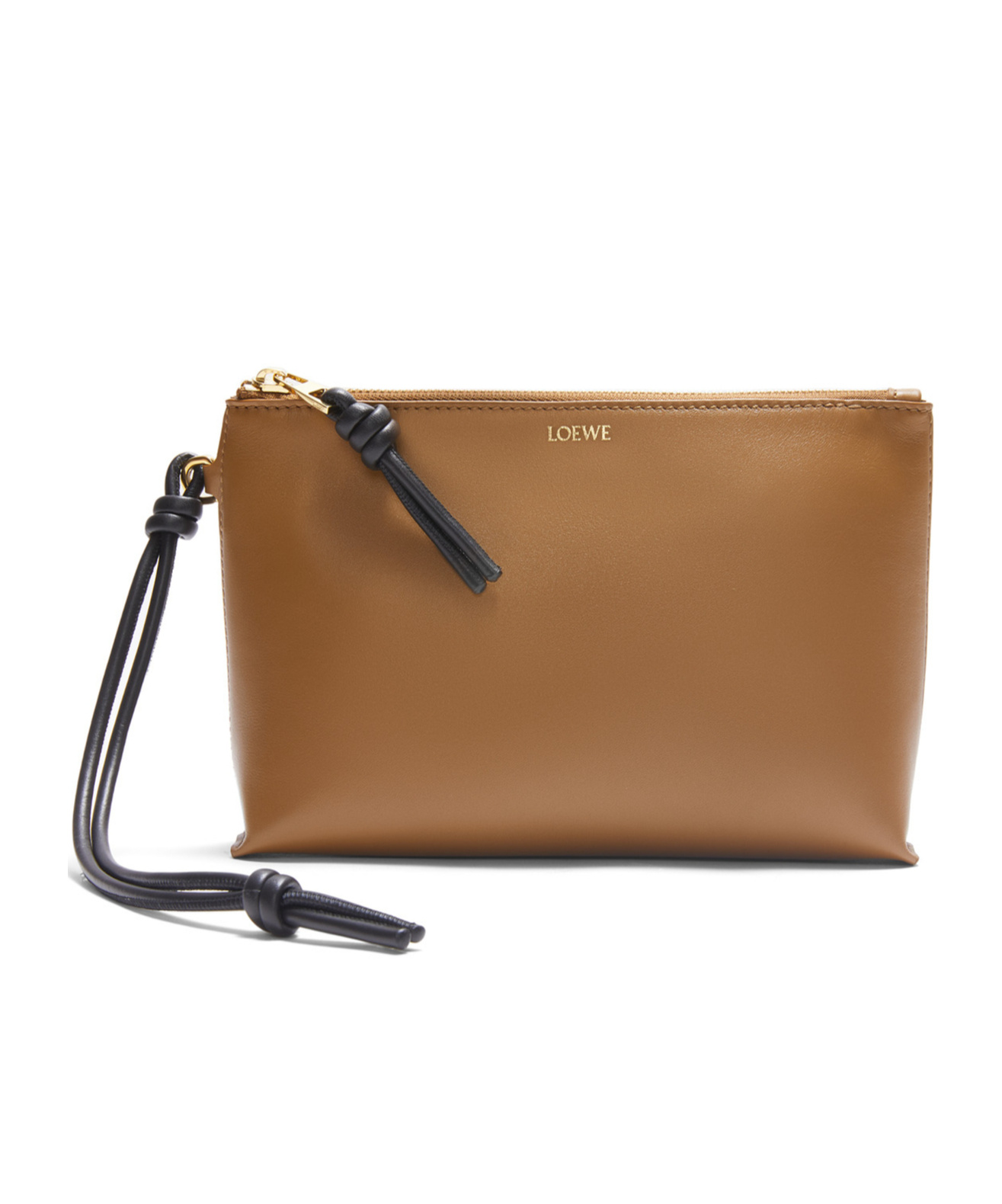 Loewe Knot T Clutch Bag In Brown