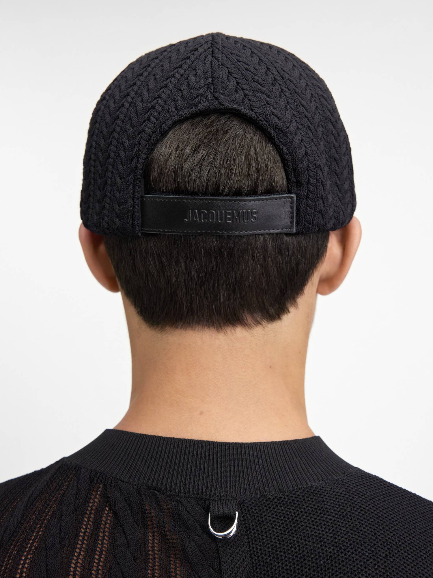 Jacquemus Belo Baseball Cap In Black