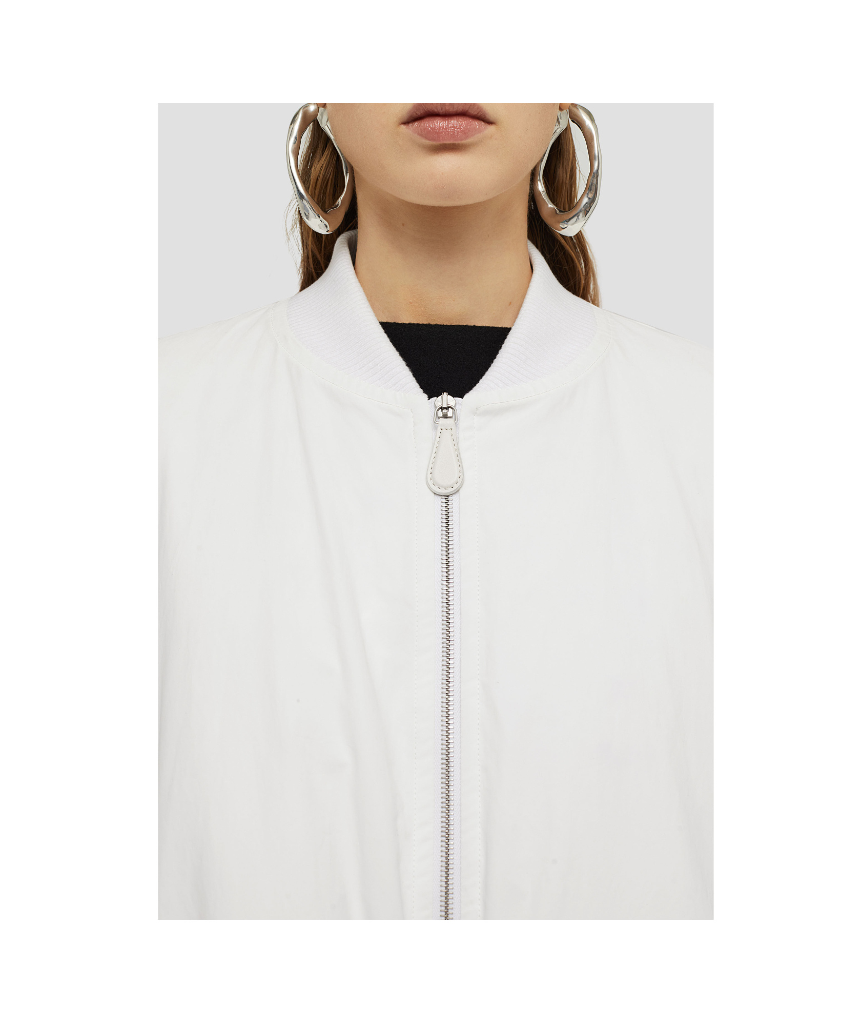 JIL SANDER JIL SANDER STAND-UP COLLAR OVERSIZED JACKET