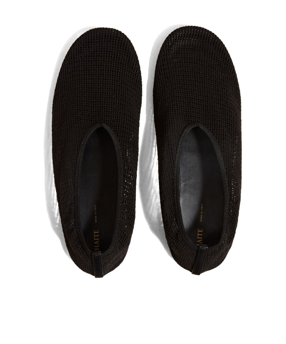 Khaite The Maiden Mesh Ballerina Shoes In Black