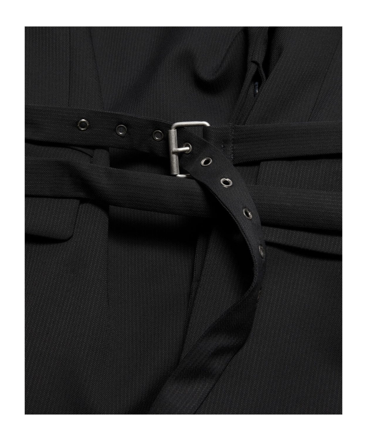 Acne Studios Double-breasted Herringbone Blazer In Black